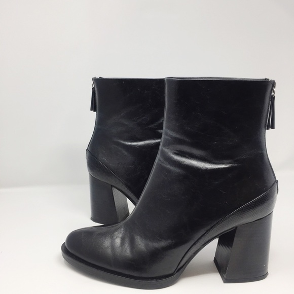 ZARA Ankle Boots with Back Zip 10 - Picture 2 of 9